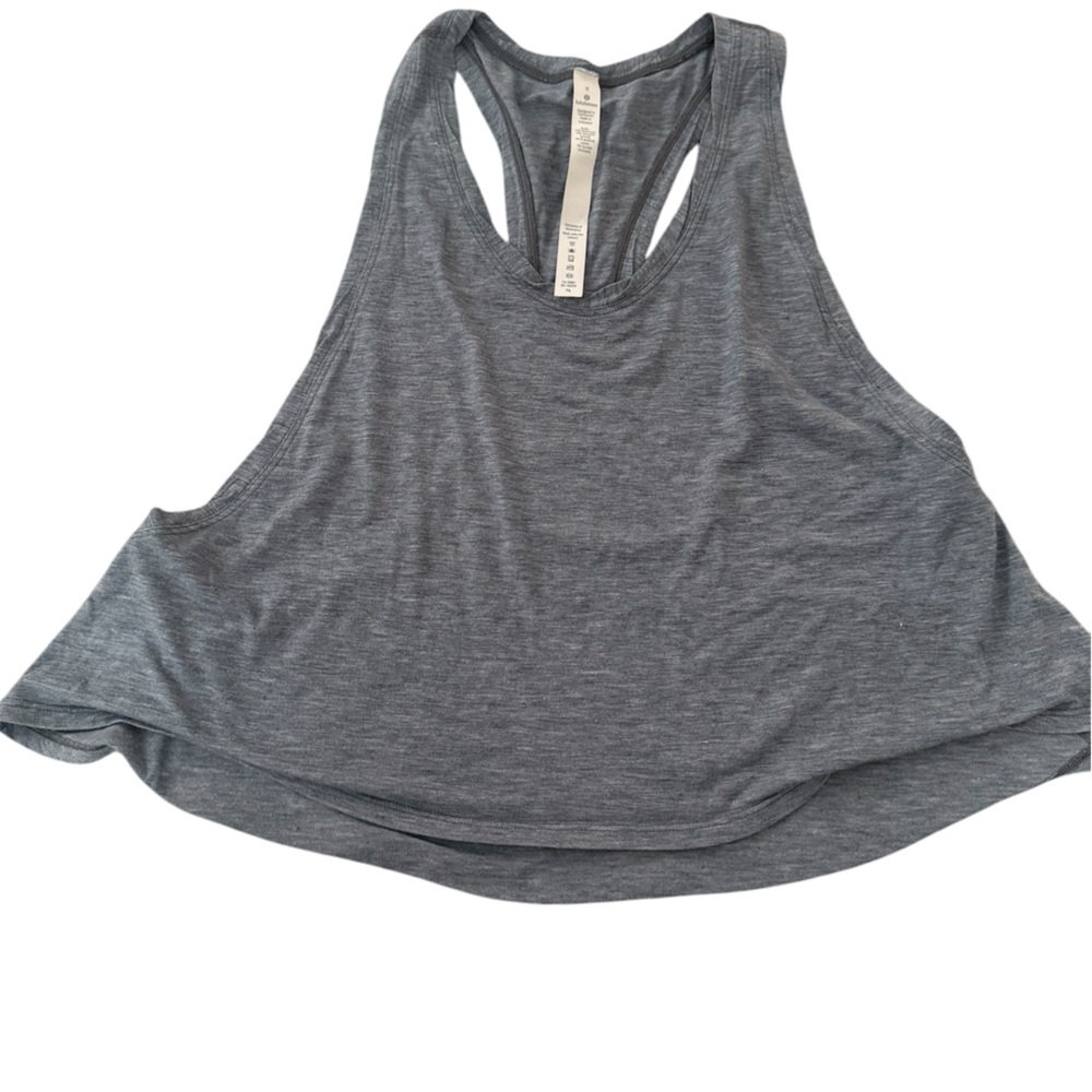 Lululemon wild wish tank- blue - like new - size 8 - Picture 2 of 9